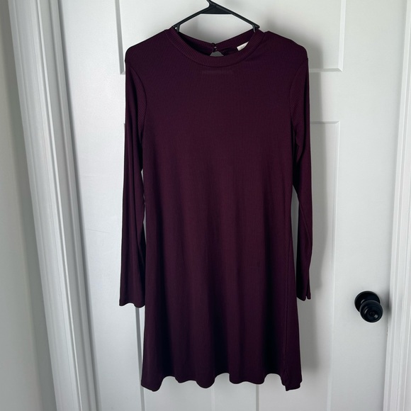 Love, Fire Ribbed Mockneck Skater Dress - Picture 3 of 10